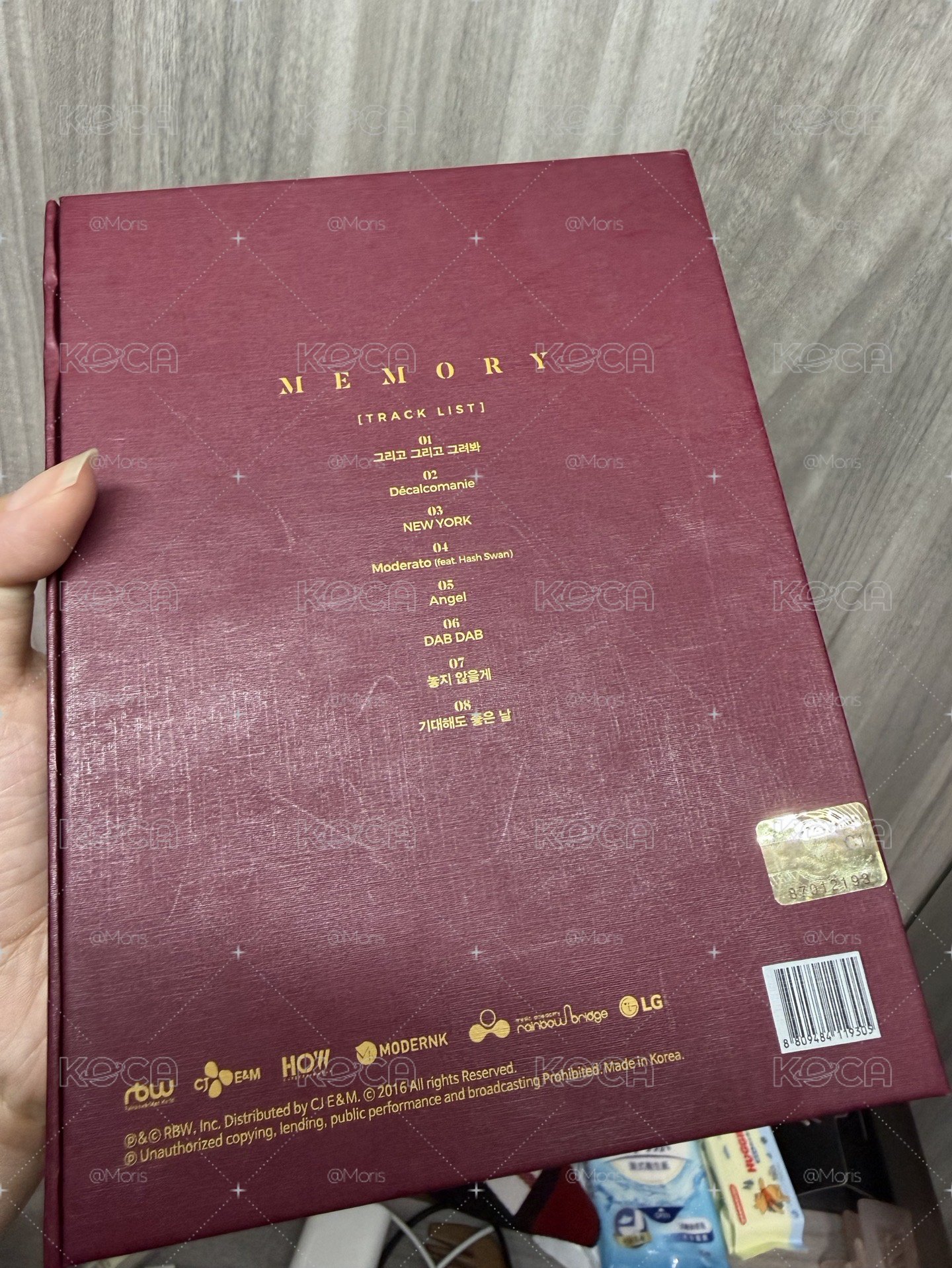 Mamamoo 媽媽木 MEMORY 空專