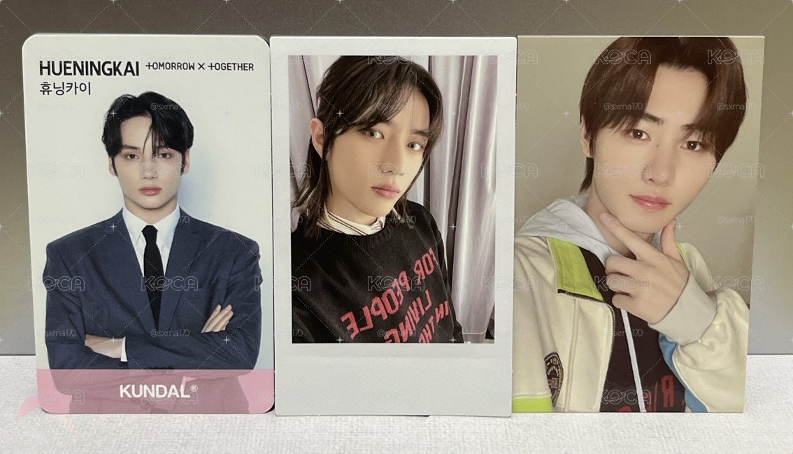 TXT 22 DECO KIT 周邊卡 圭、TXT KUNDAL 代言卡 寧、ENHYPEN 二週年 周邊卡 訓