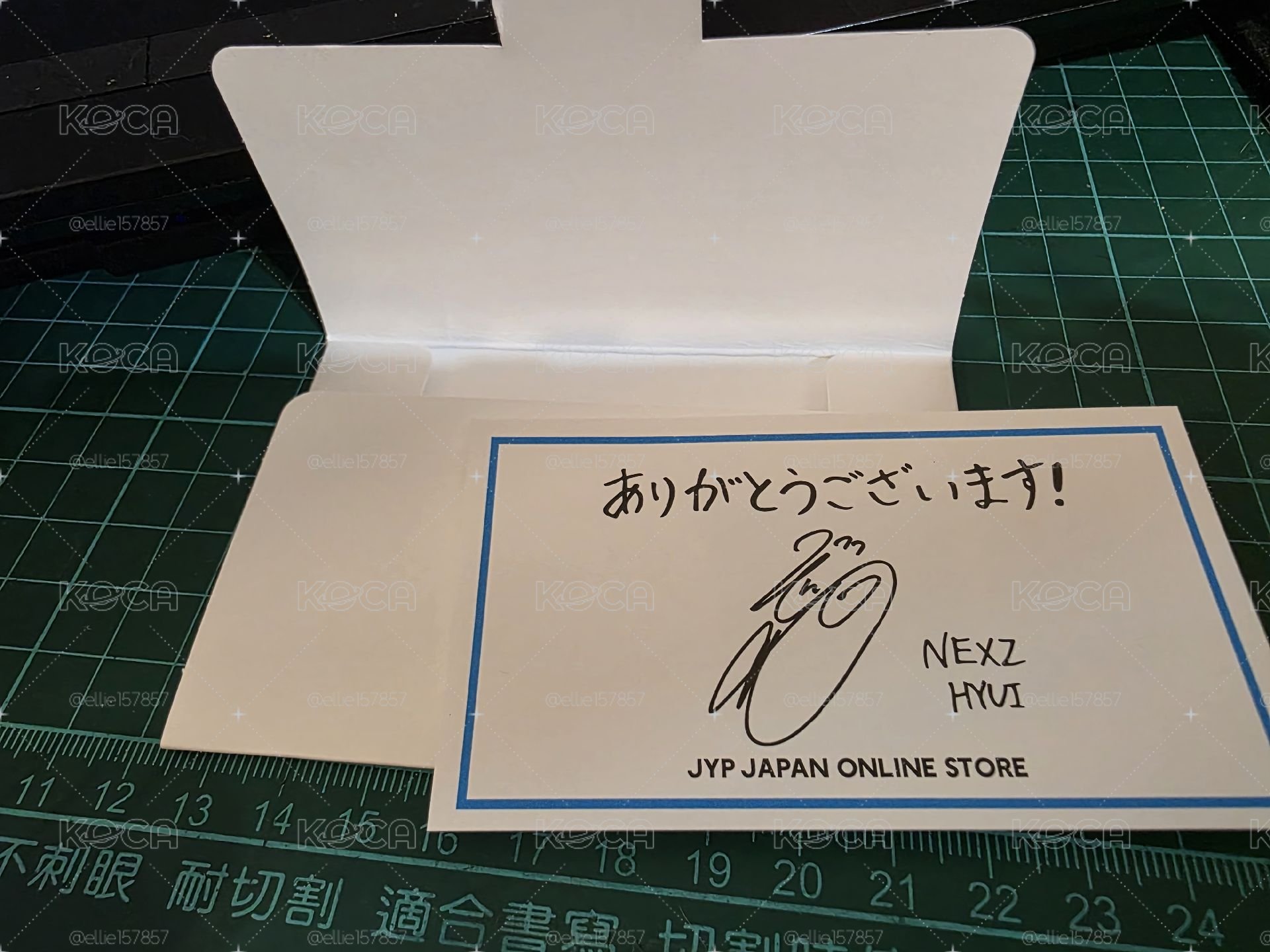 JYP JAPAN滿額謝卡 HYUI