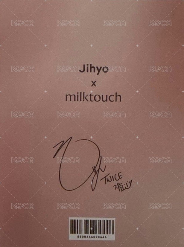 JIHYO X MILKTOUCH 明信片  背面