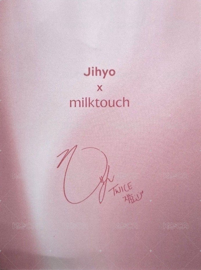 JIHYO X MILKTOUCH 明信片  背面