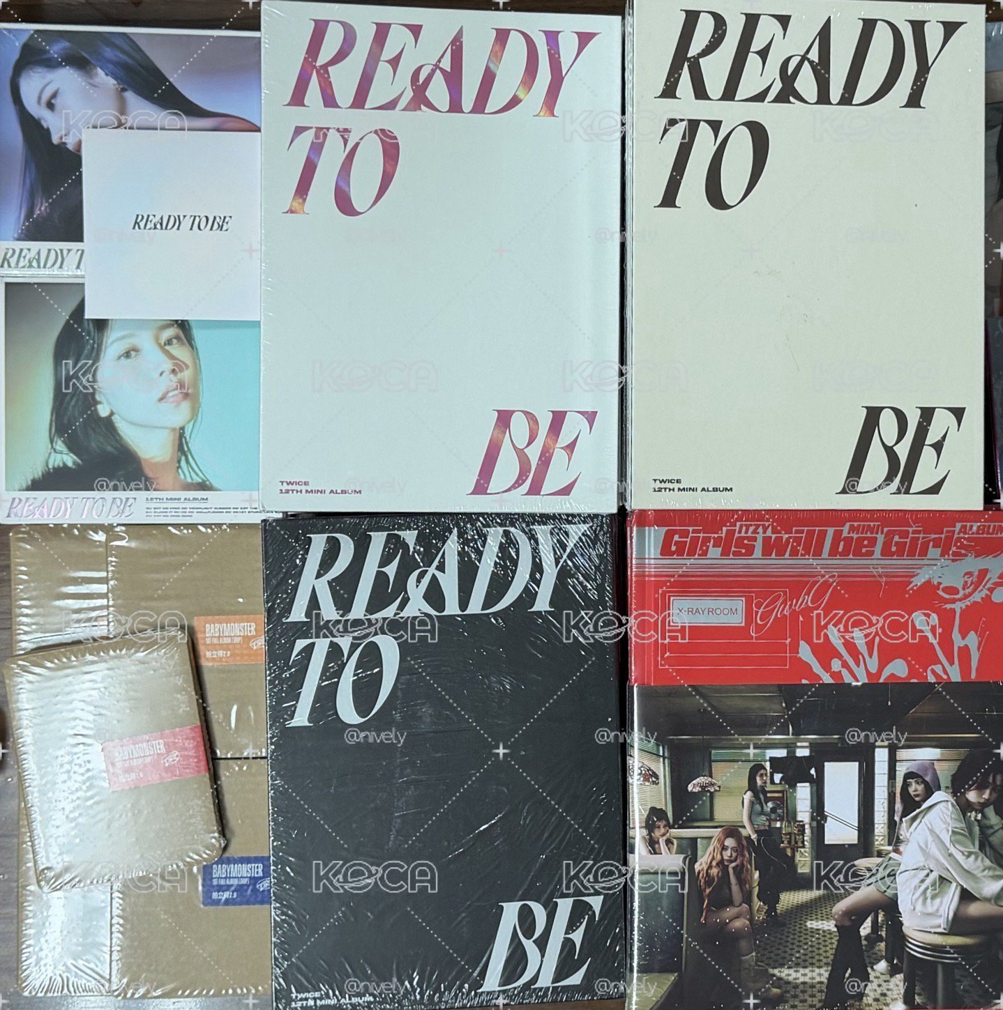 TWICE READY TO BE 粉黑咖三張含預售禮 全新未拆專