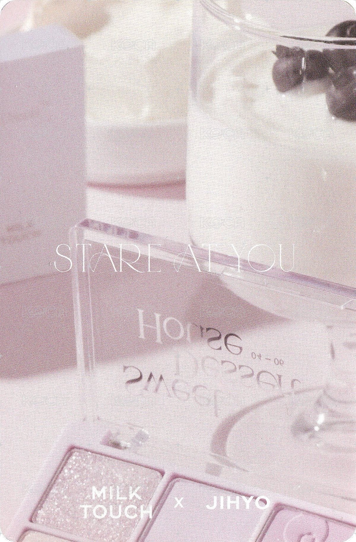 JIHYO X MILKTOUCH 代言卡  背面