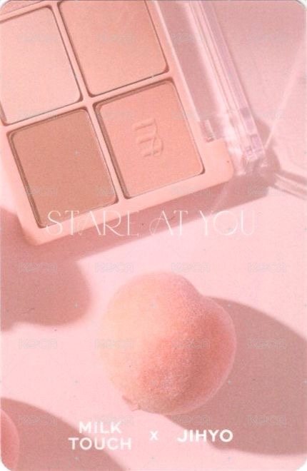 JIHYO X MILKTOUCH 代言卡  背面