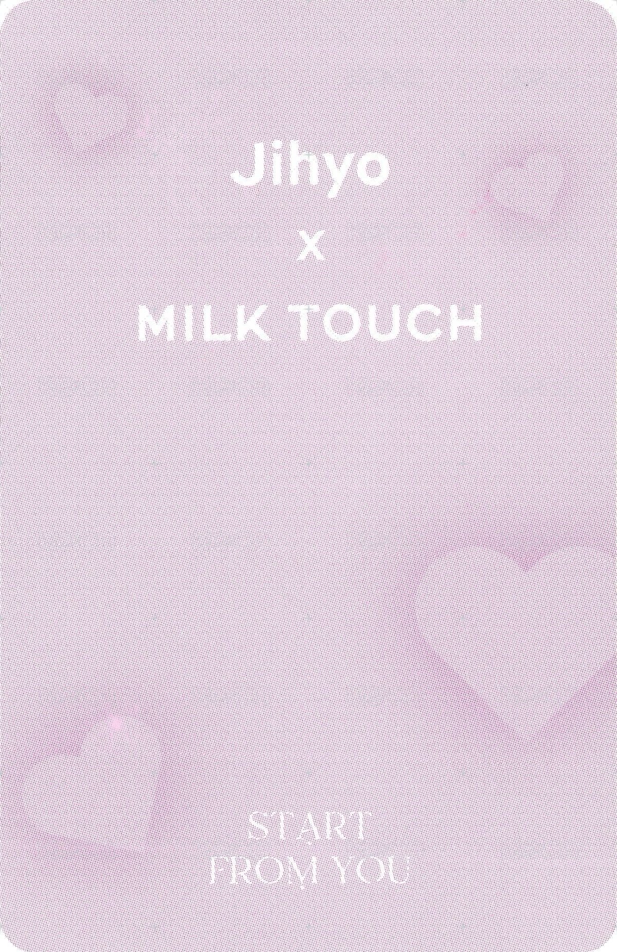 JIHYO X MILKTOUCH 代言卡  背面