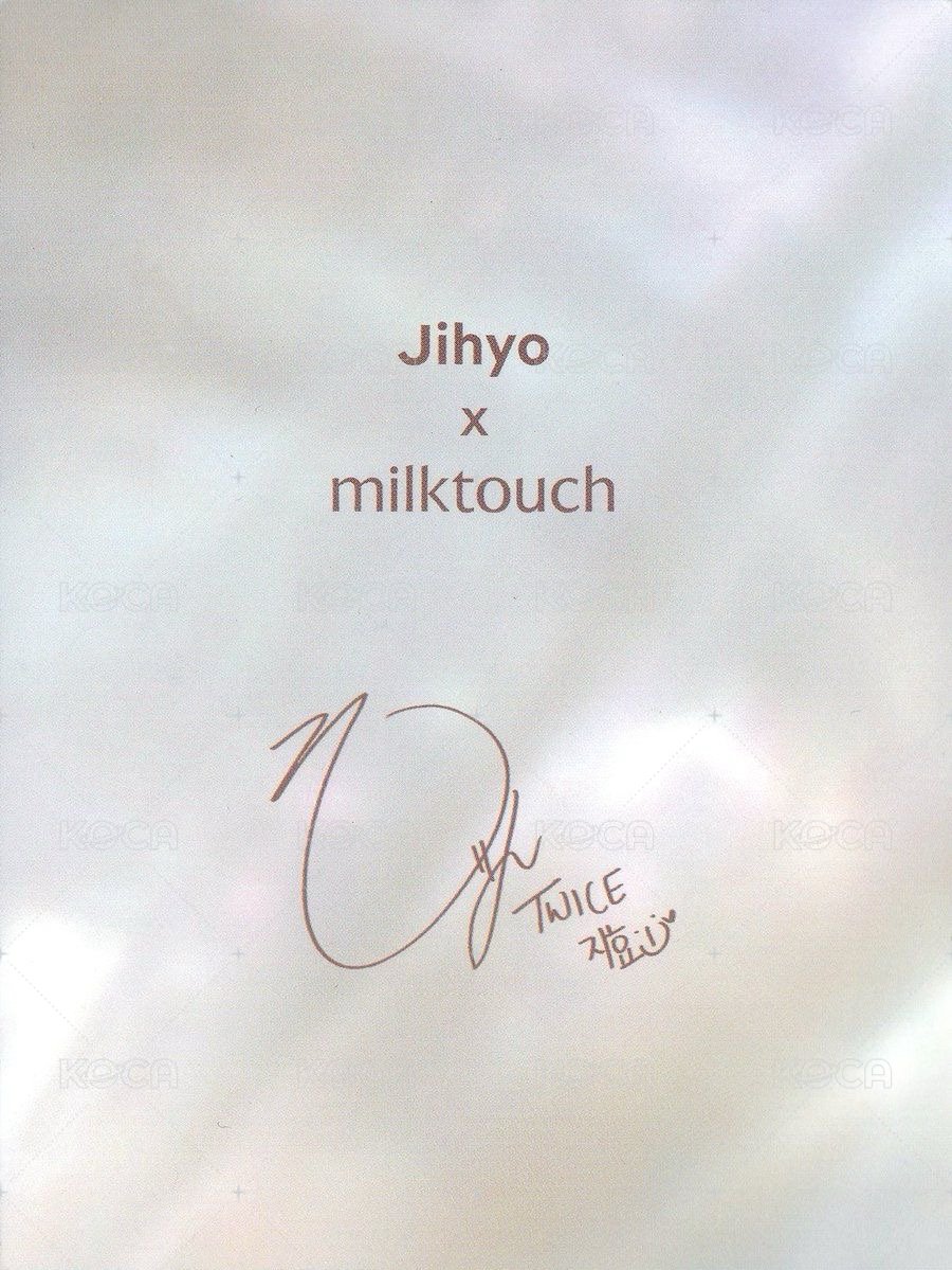 JIHYO X MILKTOUCH 明信片  背面