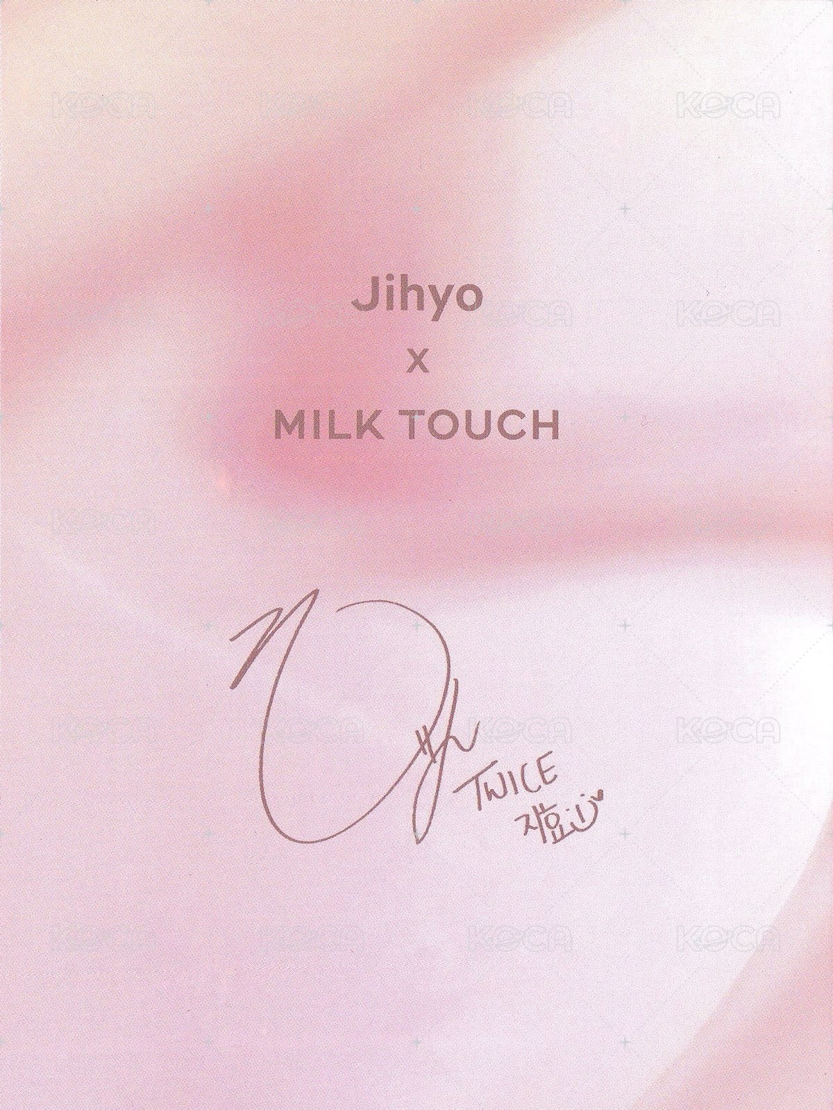 JIHYO X MILKTOUCH 明信片  背面