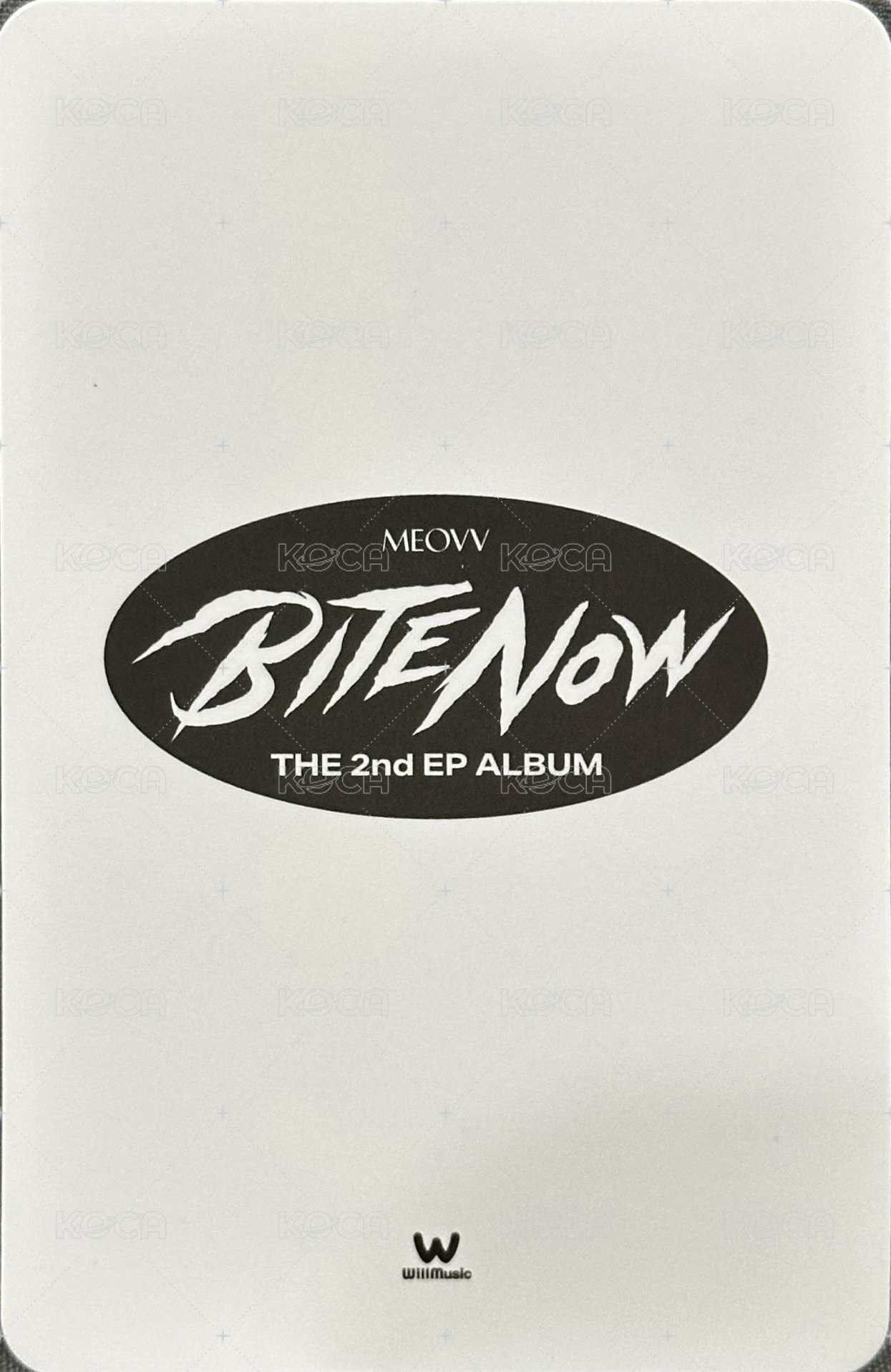 BITE NOW 微樂客 抽選卡  背面