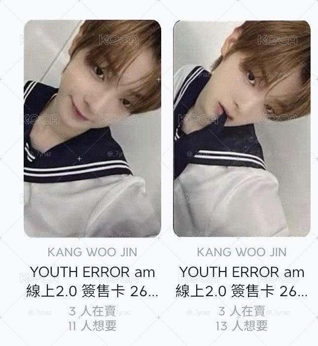 YOUTH ERROR am 線上2.0 簽售卡 雙面