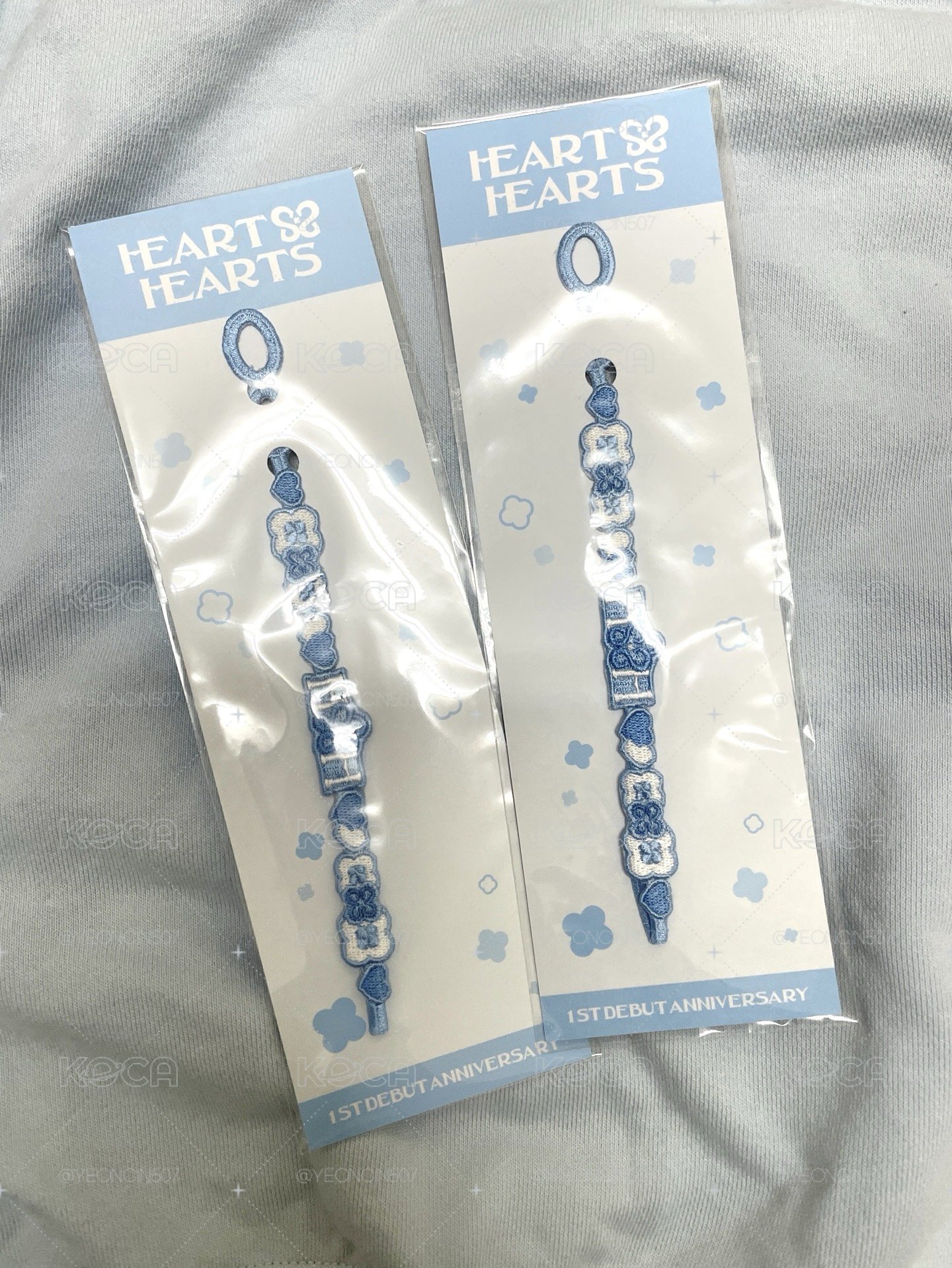 Hearts2Hearts 🩵 一週年 手鍊/手環（無小卡）