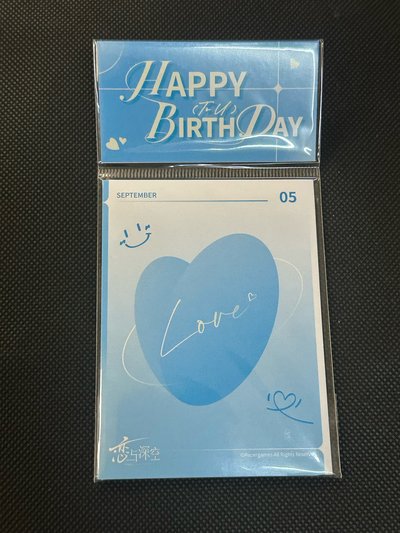戀與深空 黎深 24年生日拍立得