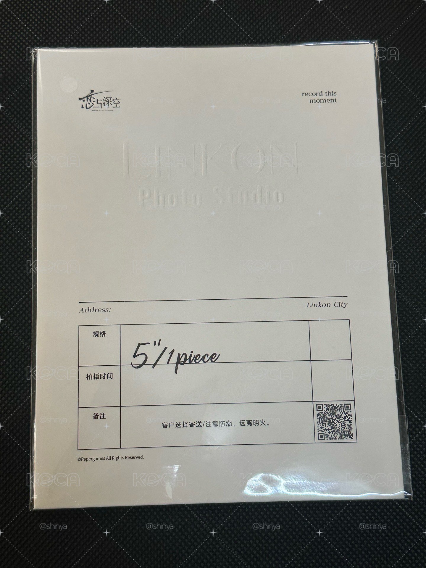 戀與深空 黎深 光影拾常 相卡