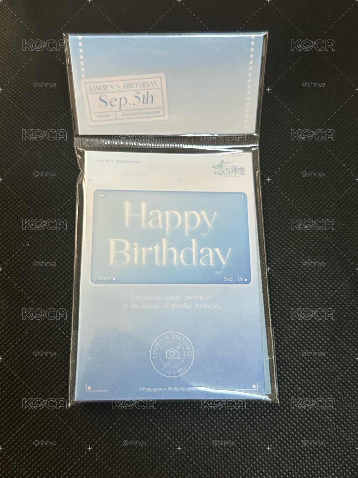 戀與深空 黎深 25年生日 拍立得