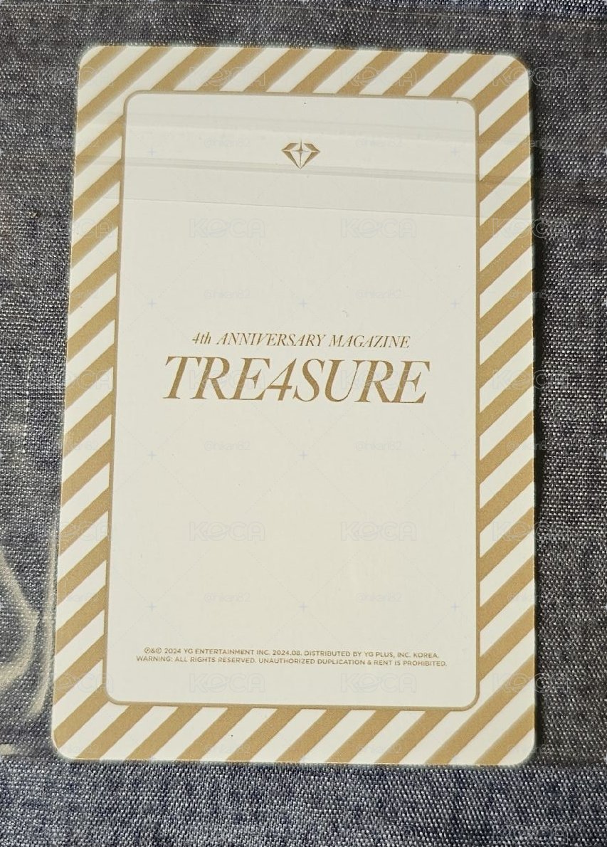 TREASURE 4th ANNIVERSARY MAGAZINE SO JUNGHWAN 🐮