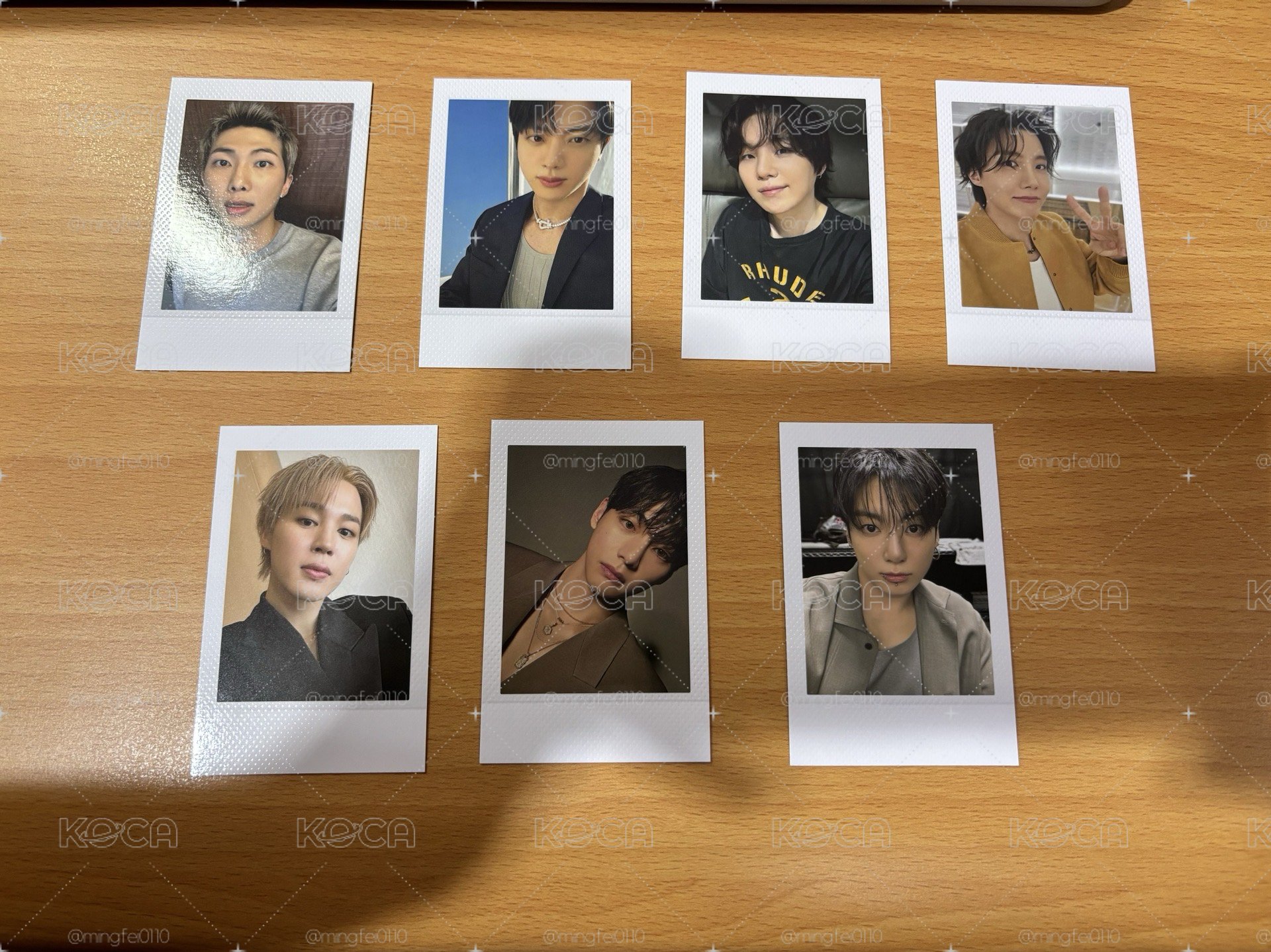 BTS 四代手燈小卡