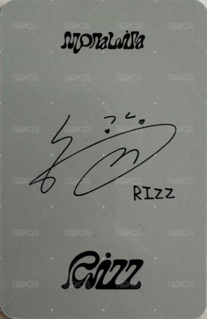 RIZZ sw 快閃店 周邊卡 鐵盒卡 背面
