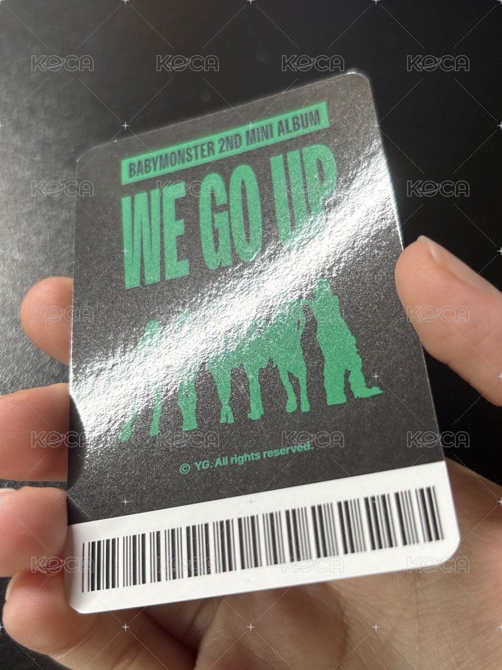 WE GO UP yg線下 滿額卡 （卡背卡面皆有痕跡）