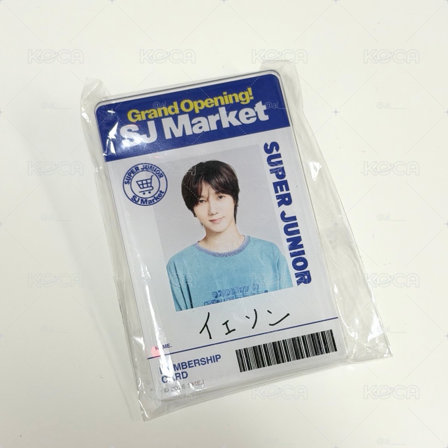 SUPER JUNIOR SJ Market 日本超市限定 藝聲姓名牌