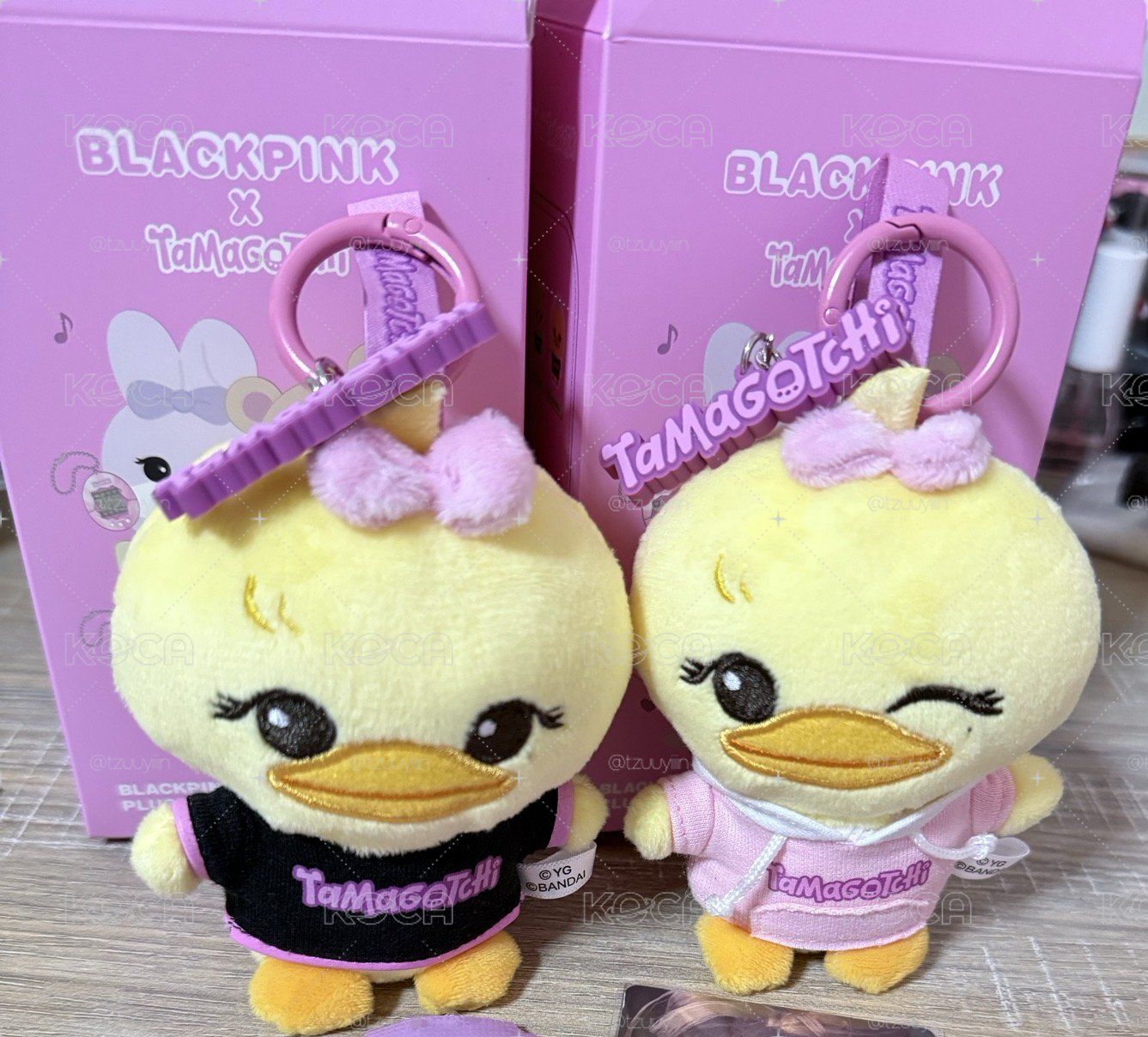 Tamagotchi 黑莎/粉莎 僅拆有盒 一起收送圖二
