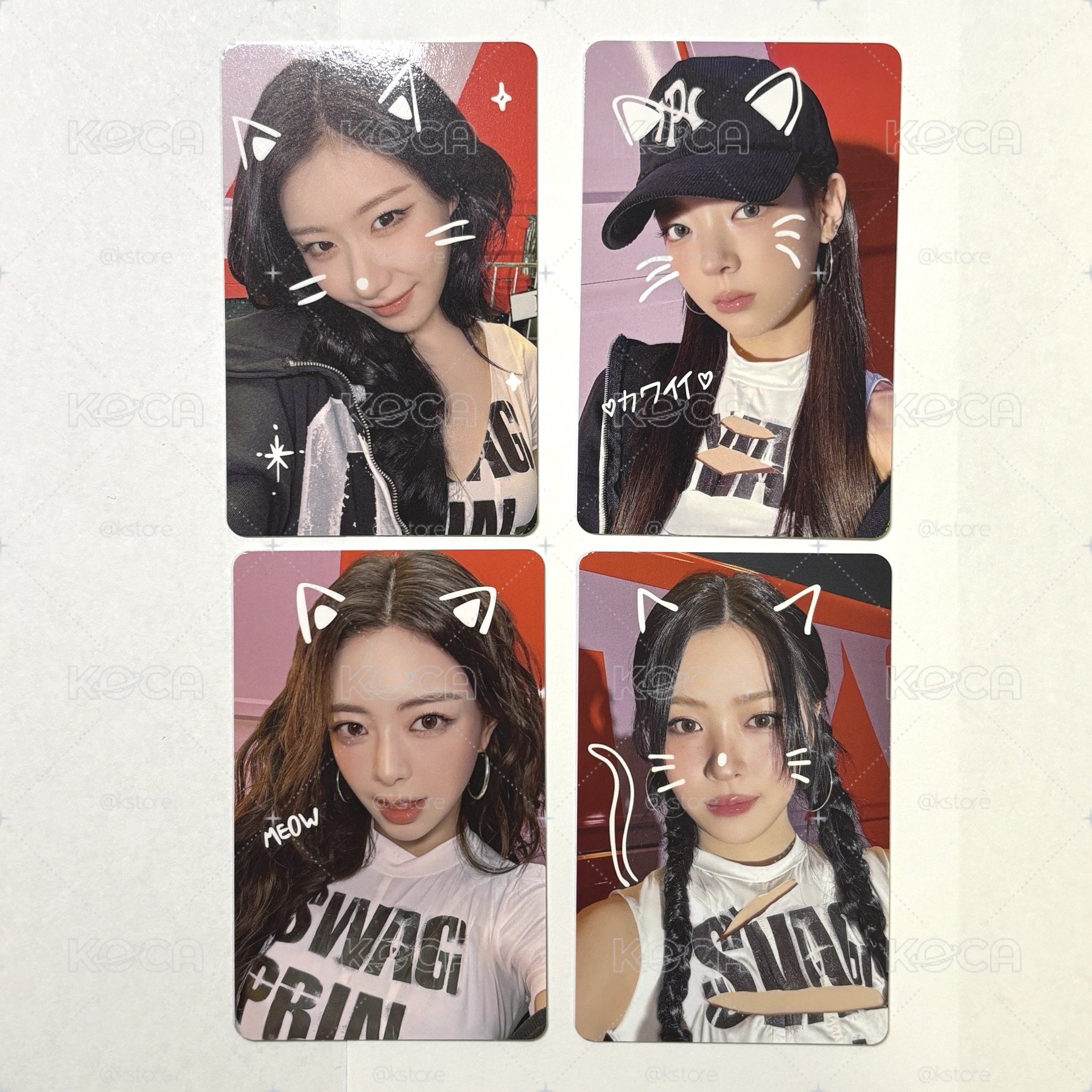 ITZY 日周滿額卡 四張