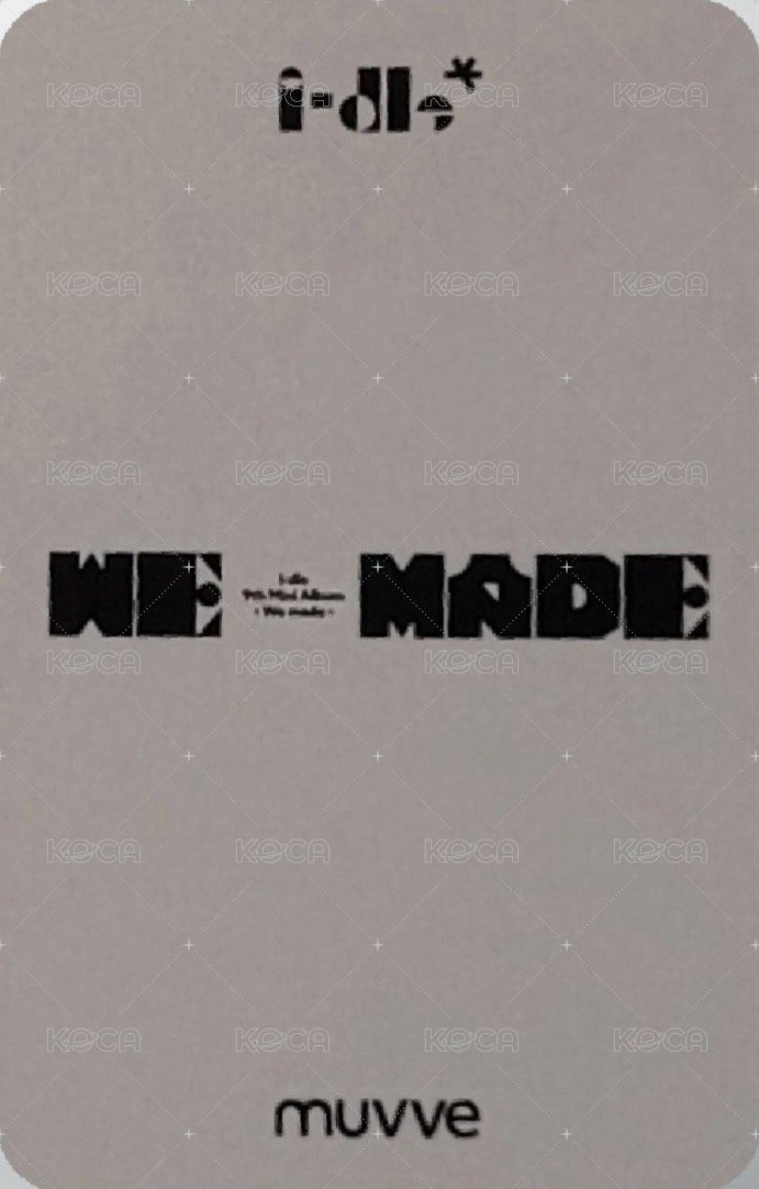 We made mu 3.0線上 簽售卡  背面