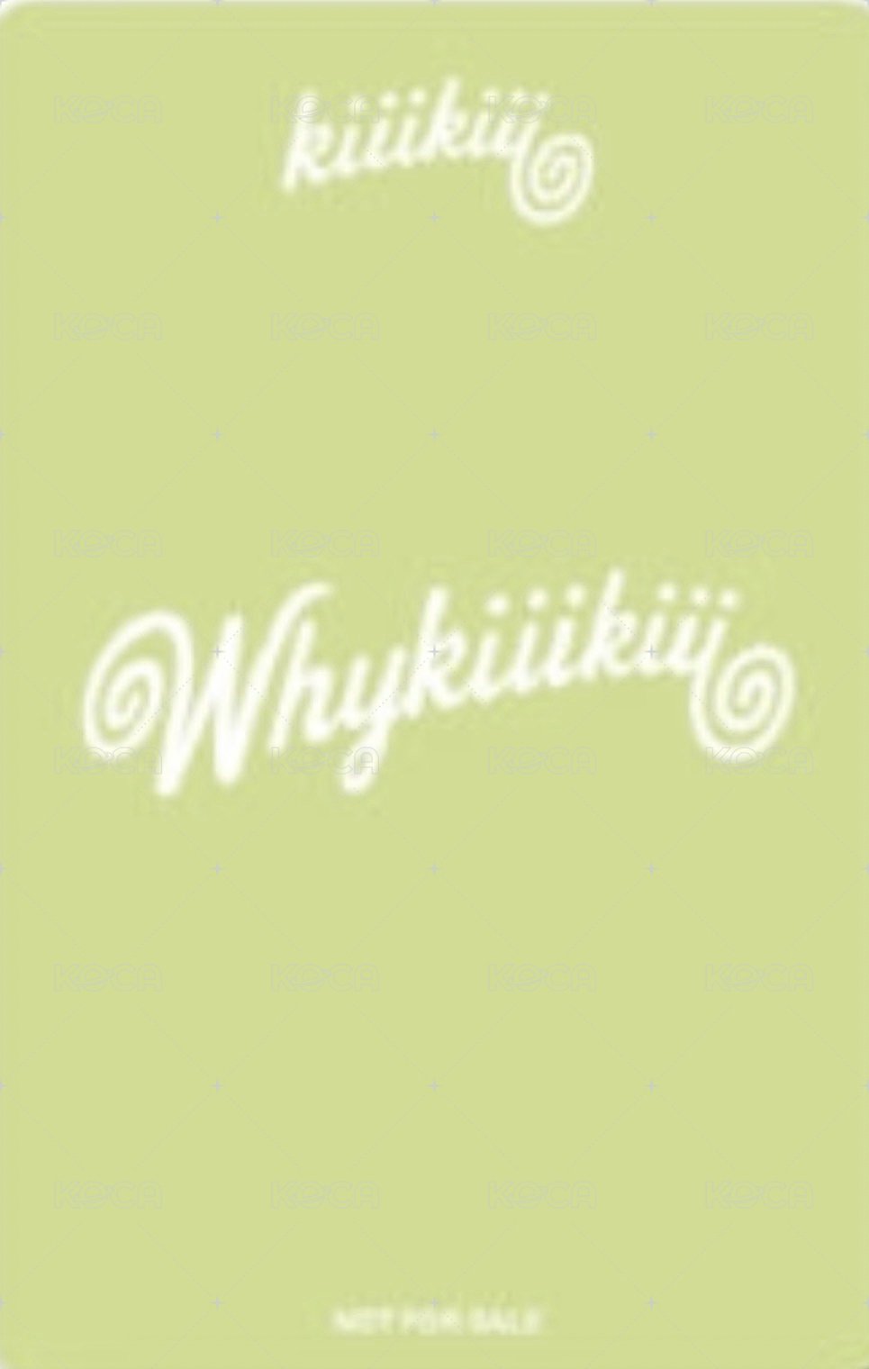 WhyKiiiKiii 塔店 預售 特典卡  背面