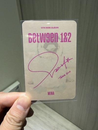 TWICE MINA BETWEEN 1&2專卡