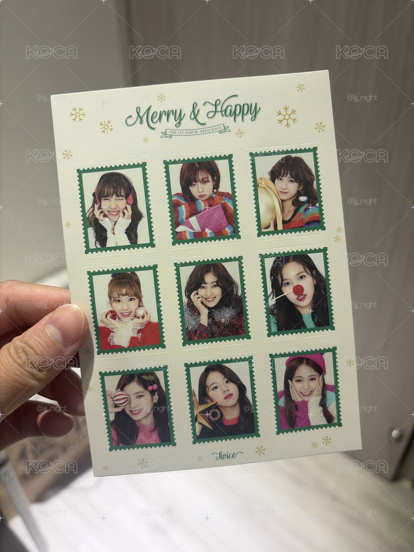 TWICE Merry & Happy 貼紙