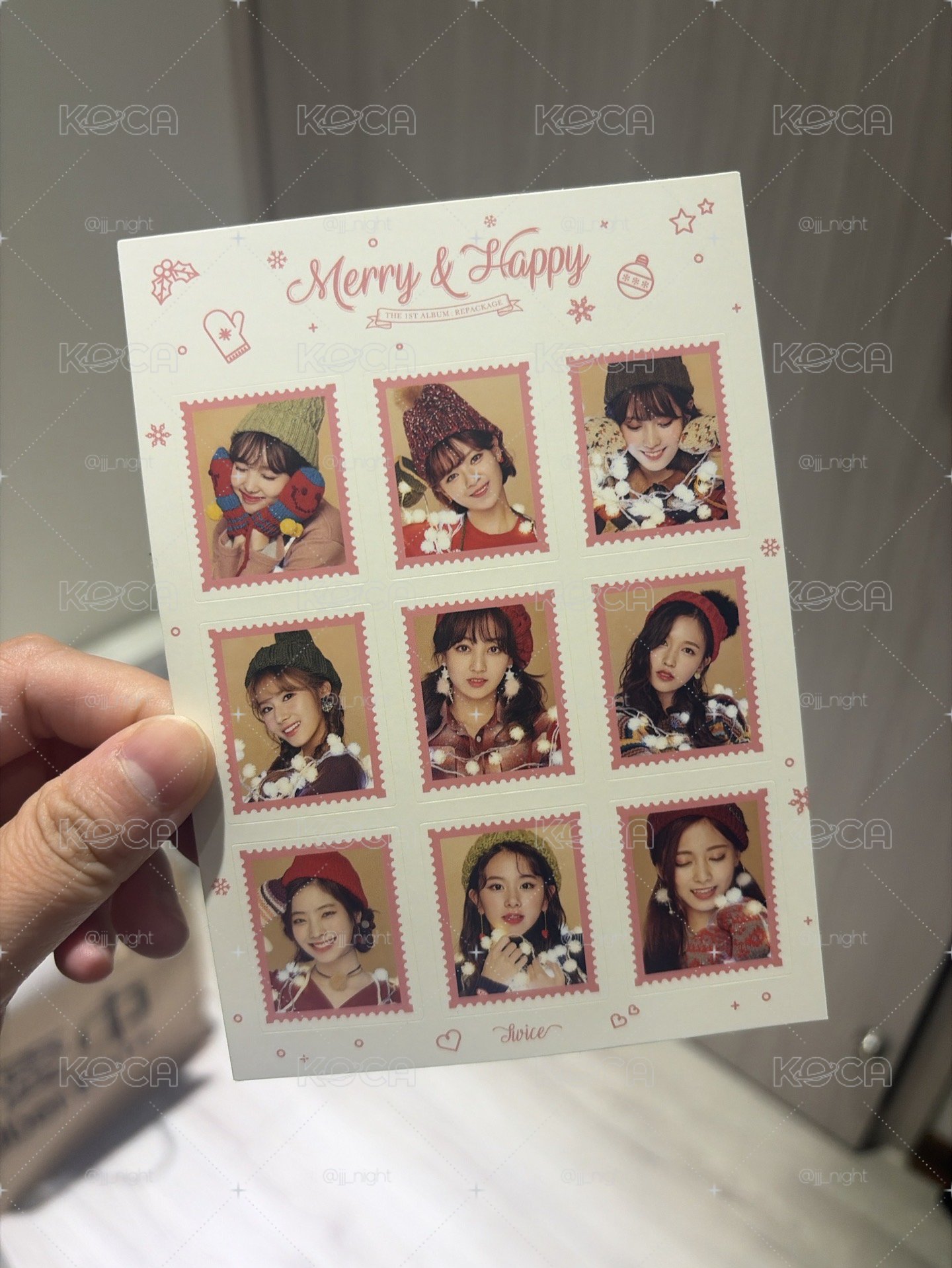 TWICE Merry & Happy 貼紙