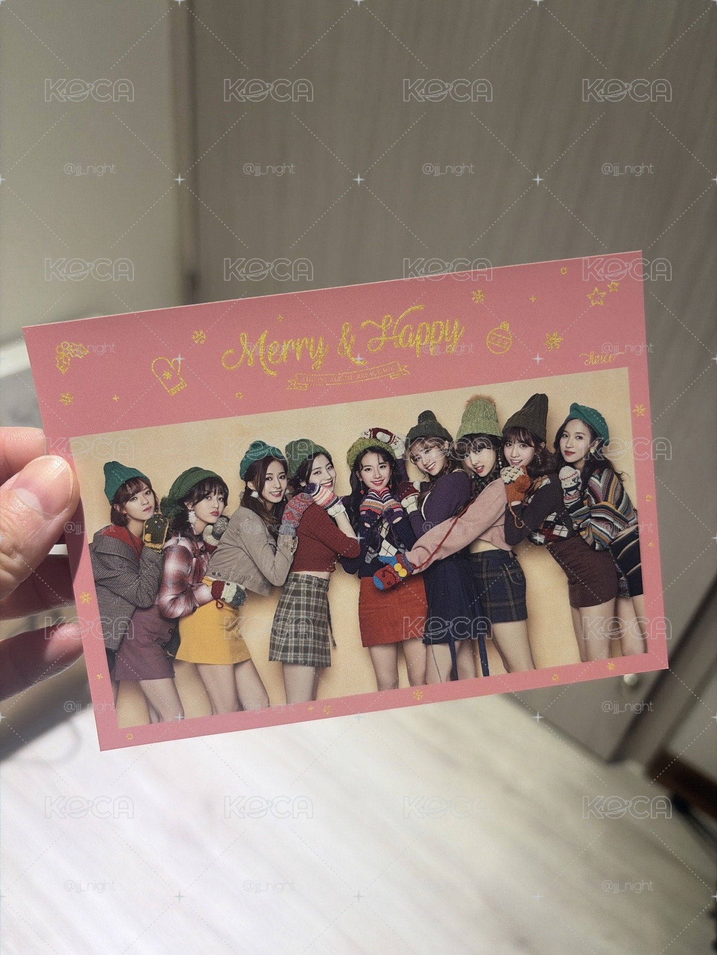 TWICE Merry & Happy 明信片