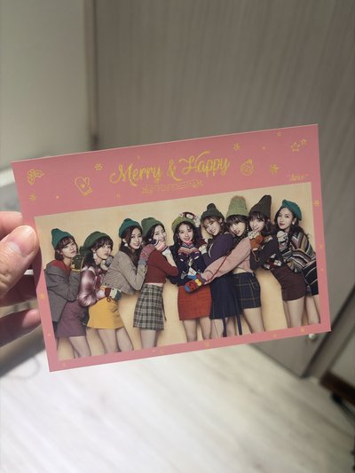 TWICE Merry & Happy 明信片
