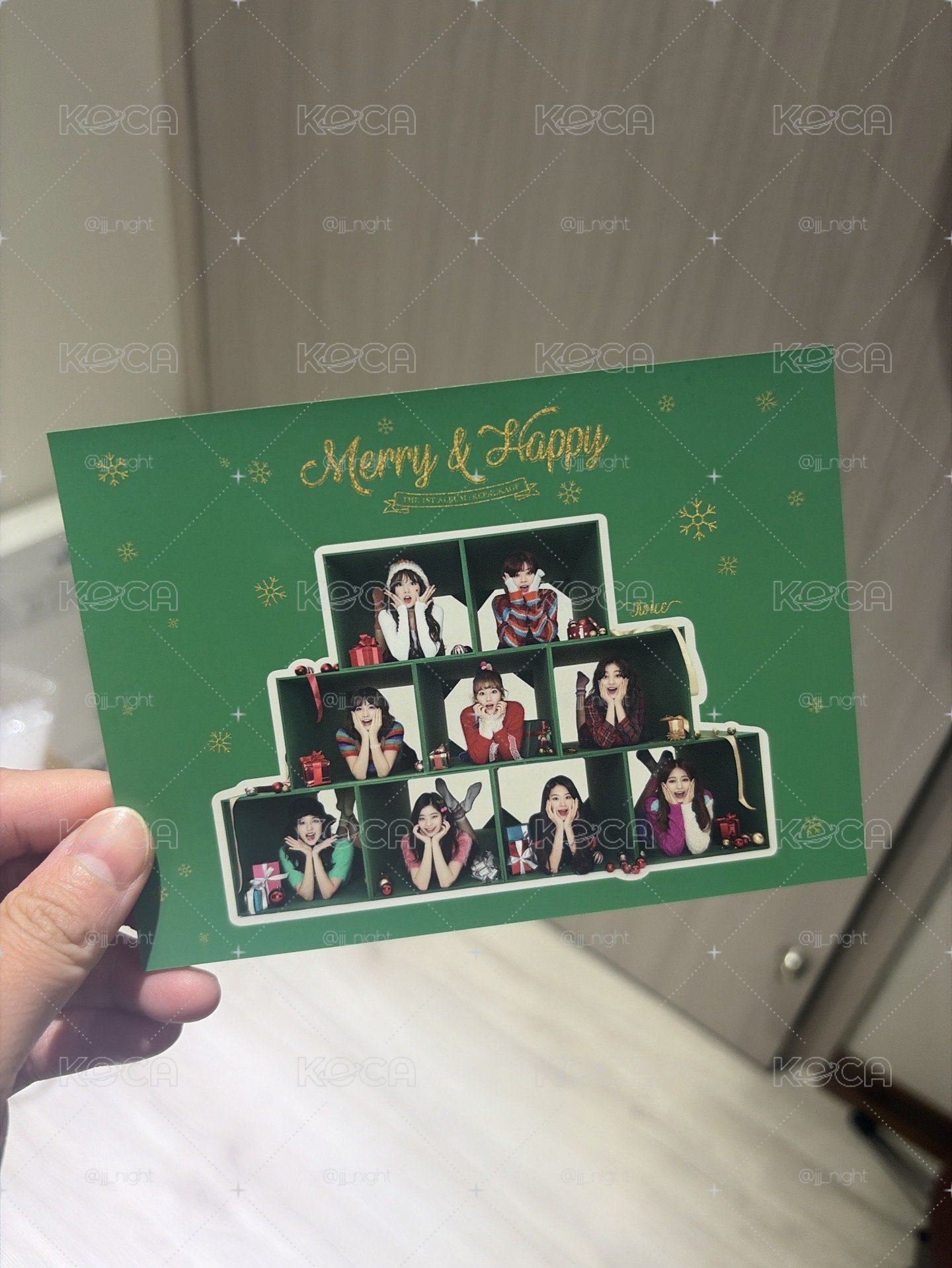 TWICE Merry & Happy 明信片