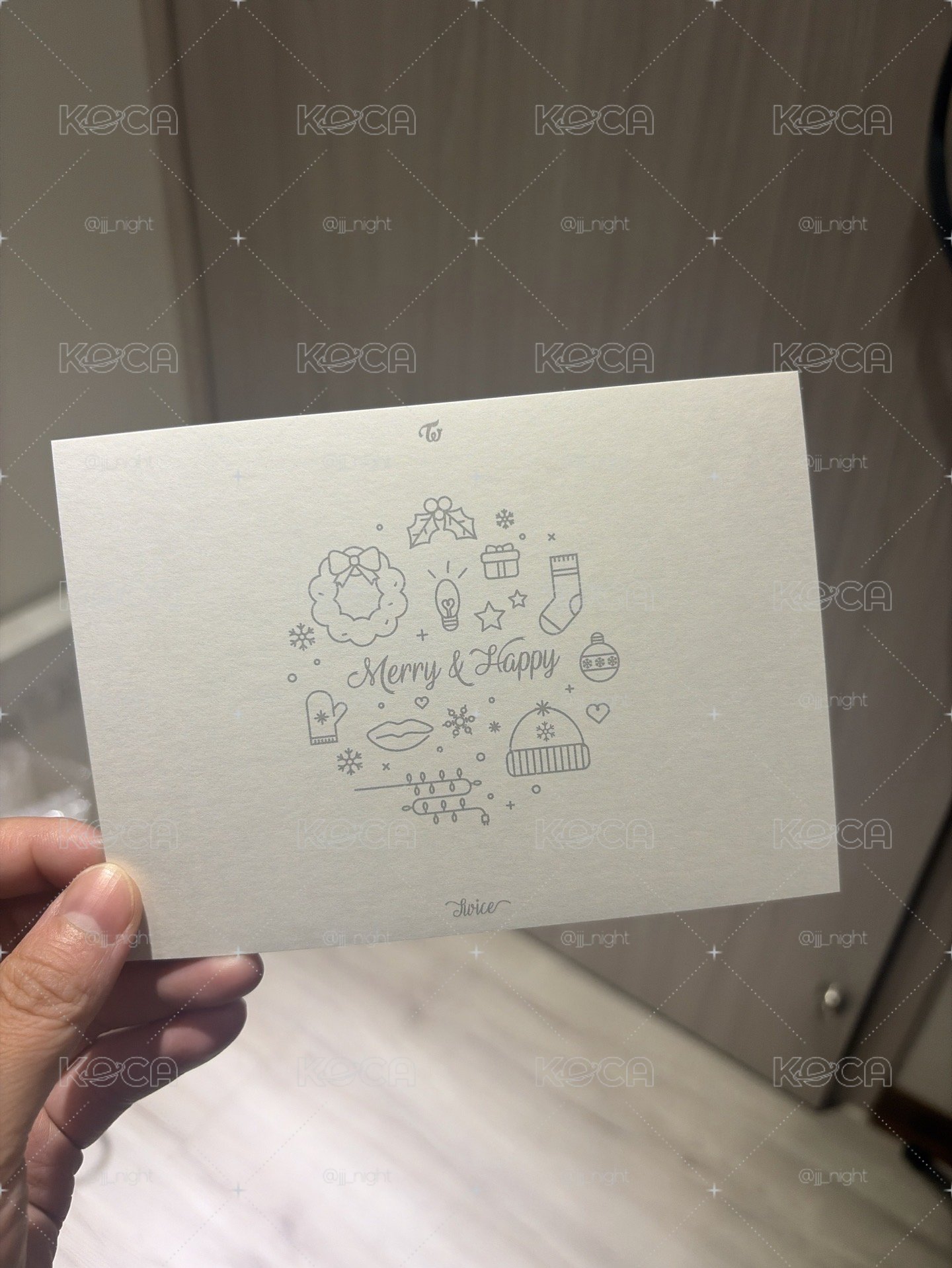 TWICE Merry & Happy 明信片