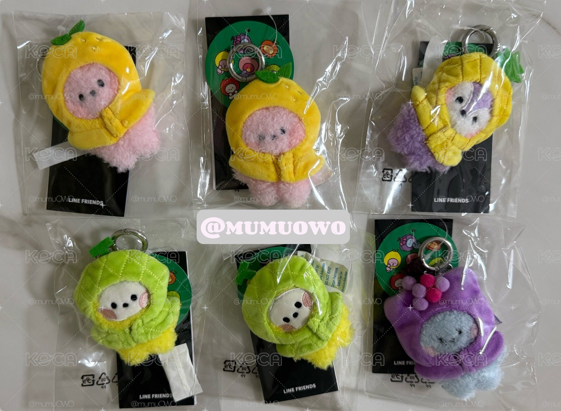 現貨 BT21水果系列吊飾