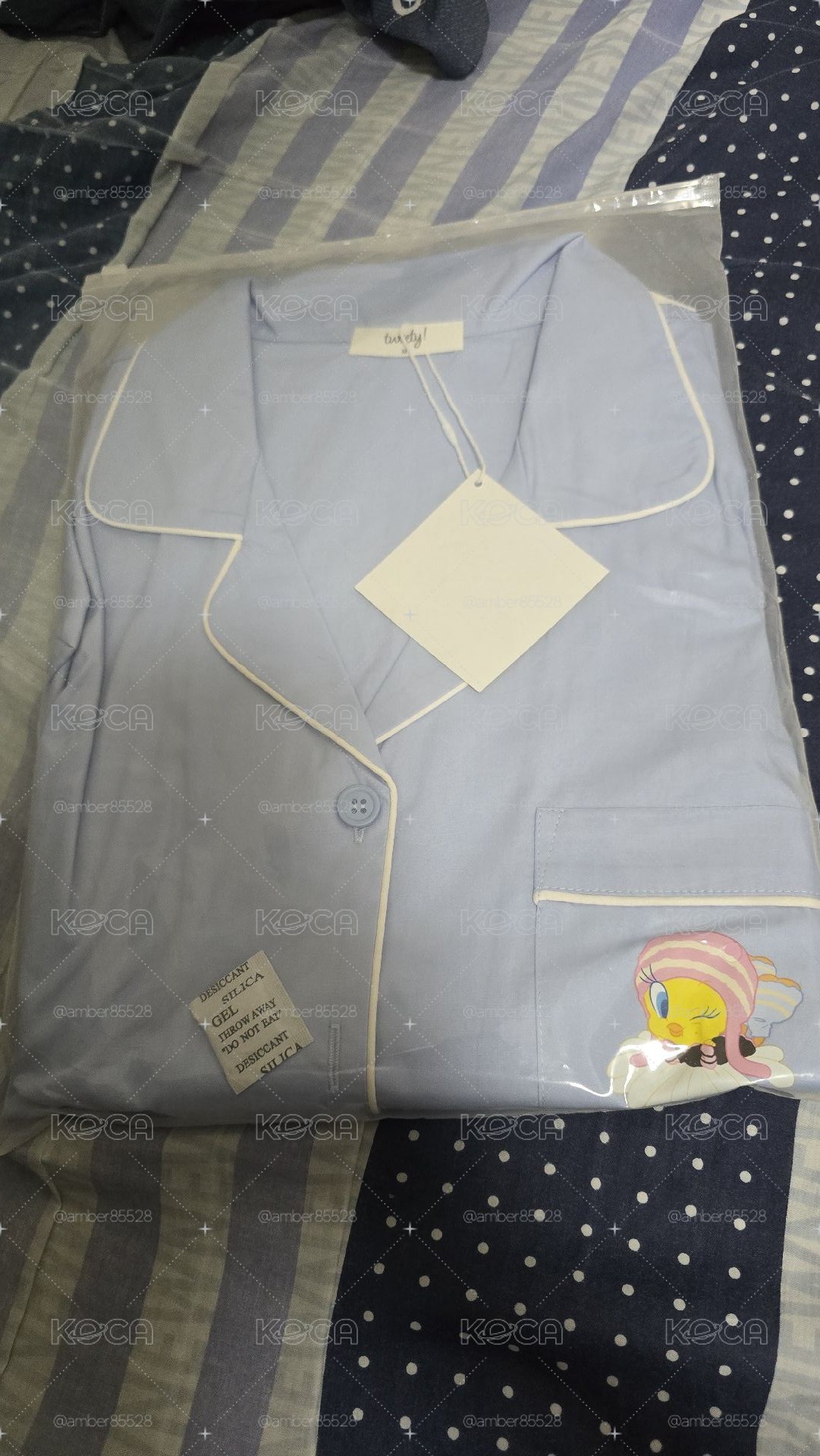 24’演唱會 服飾衣著 Tweety PAJAMAS VER.2/ IU 崔弟睡衣 藍 M