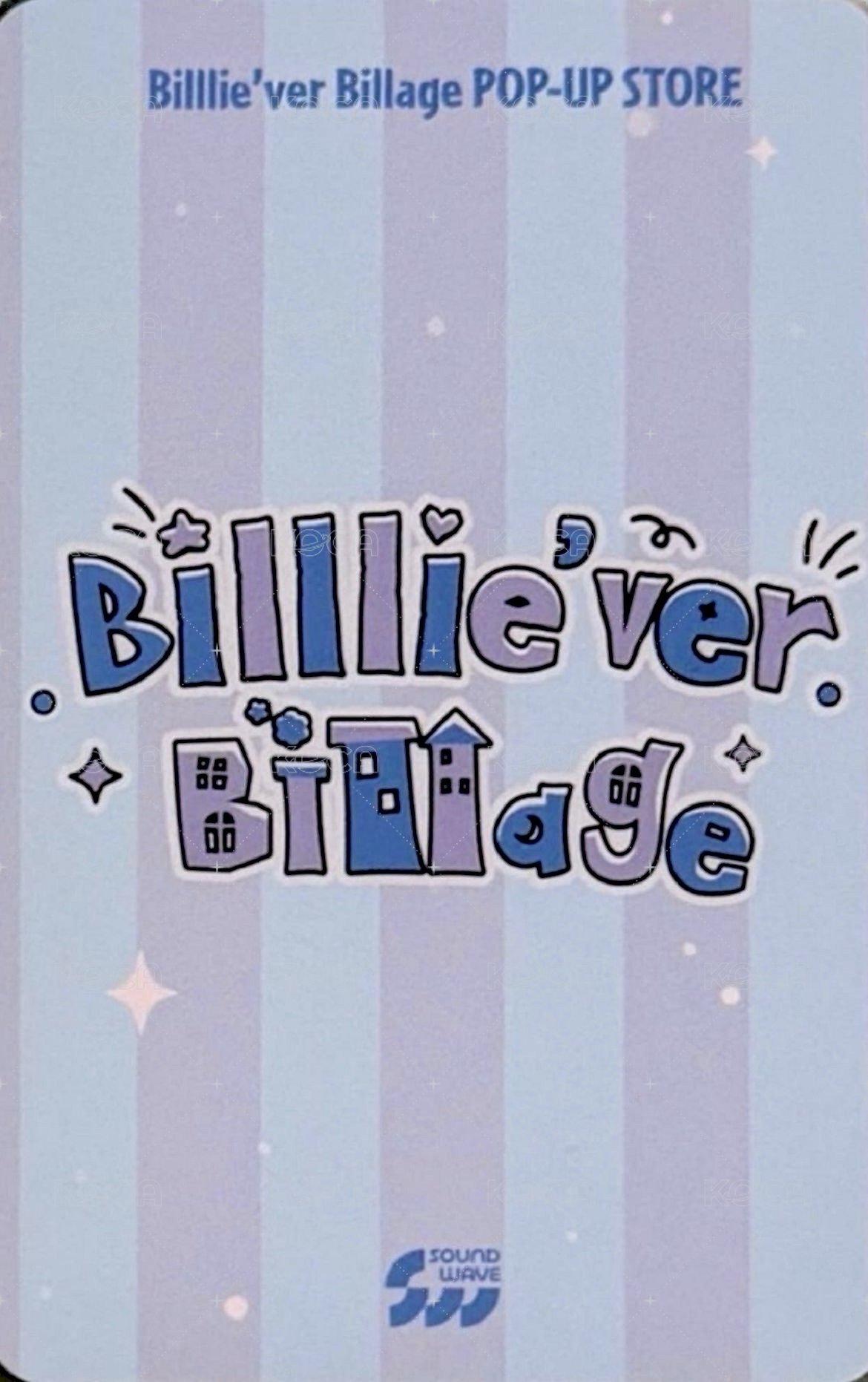 Billlie’ver. Billage 線下 滿額卡  背面