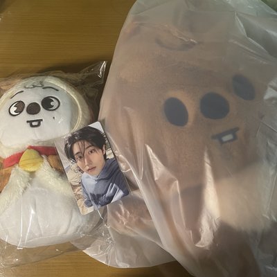 SKZOO絨毛後背包+雪人娃+滿額卡