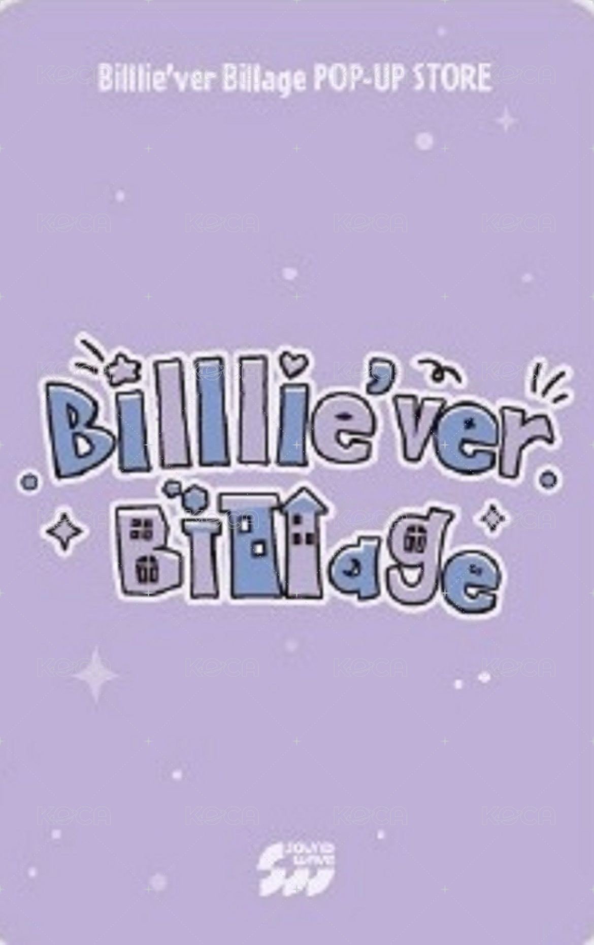 Billlie’ver. Billage 線上 滿額卡  背面