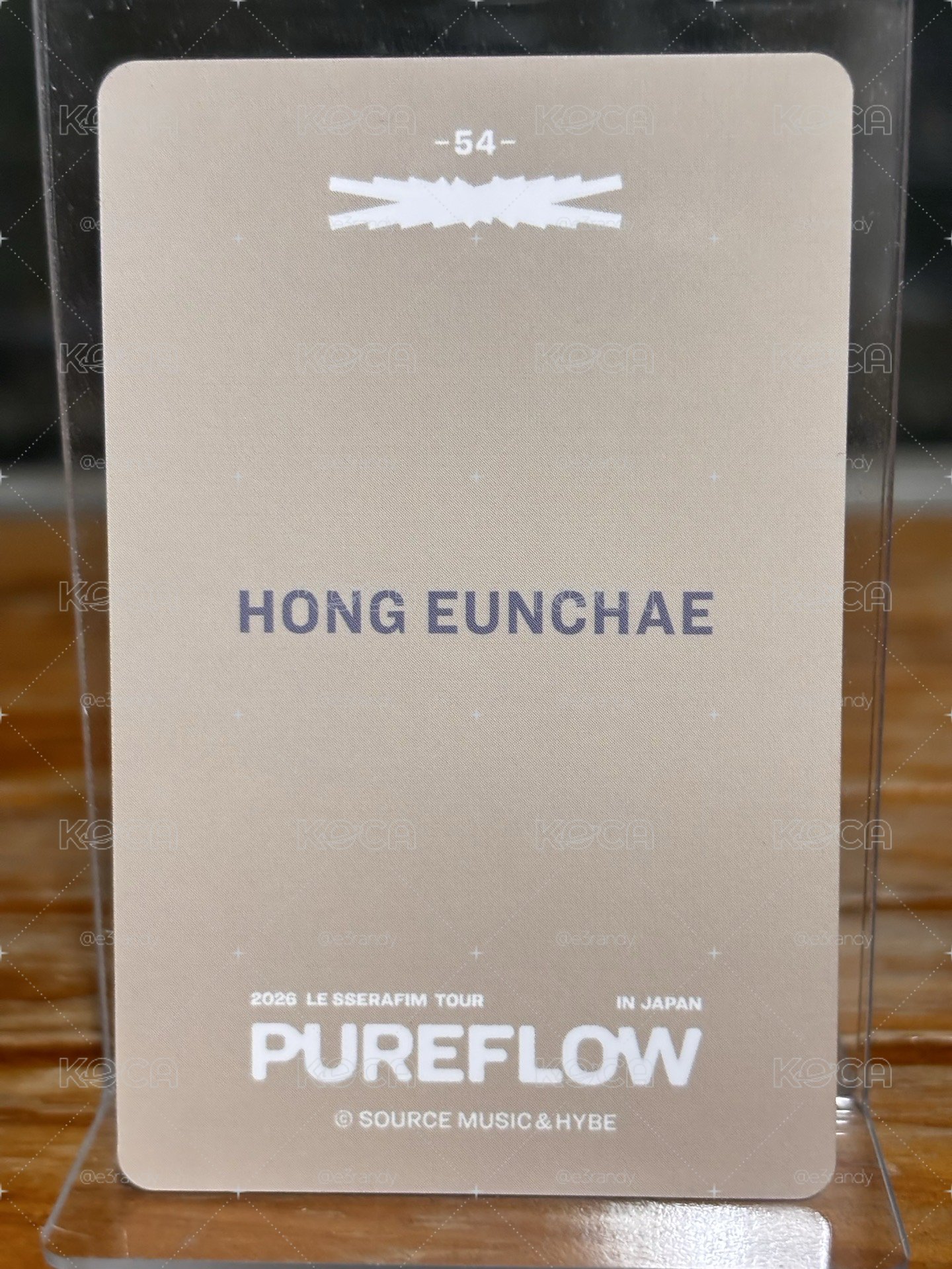 洪恩採 EUNCHAE 2026 日巡 Pureflow 隨機卡 54