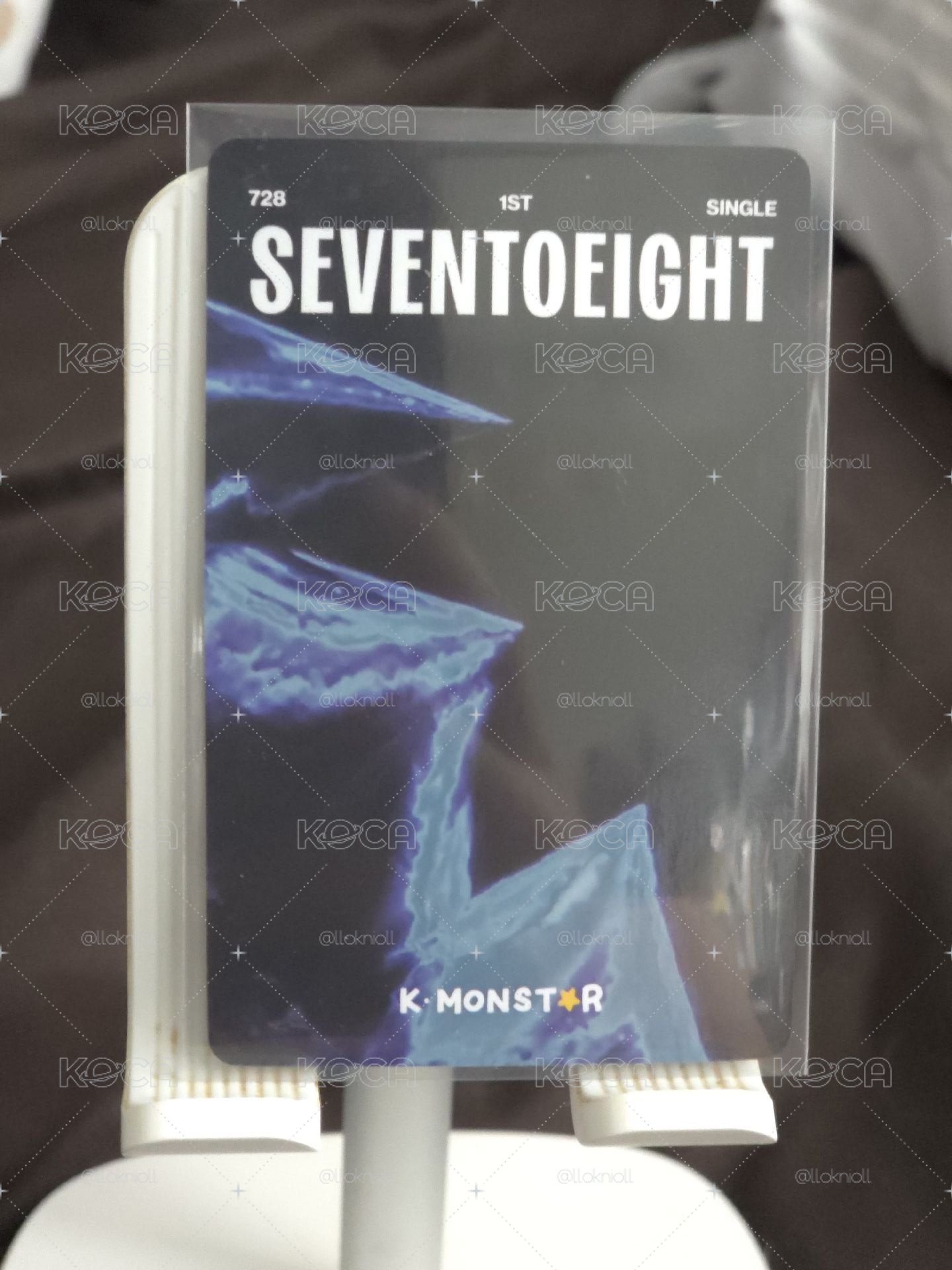 陳麒文 SEVENTOEIGHT 1st single km 2.0 簽售卡 生氣