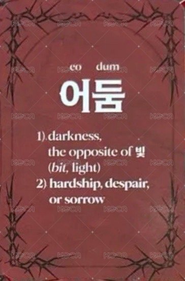 ENHYPEN Lyrics Guide Binder Book 歌詞卡  背面