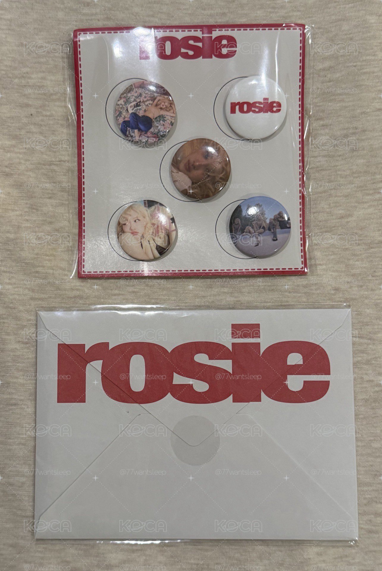 rosie 胸針setA+明信片setB
