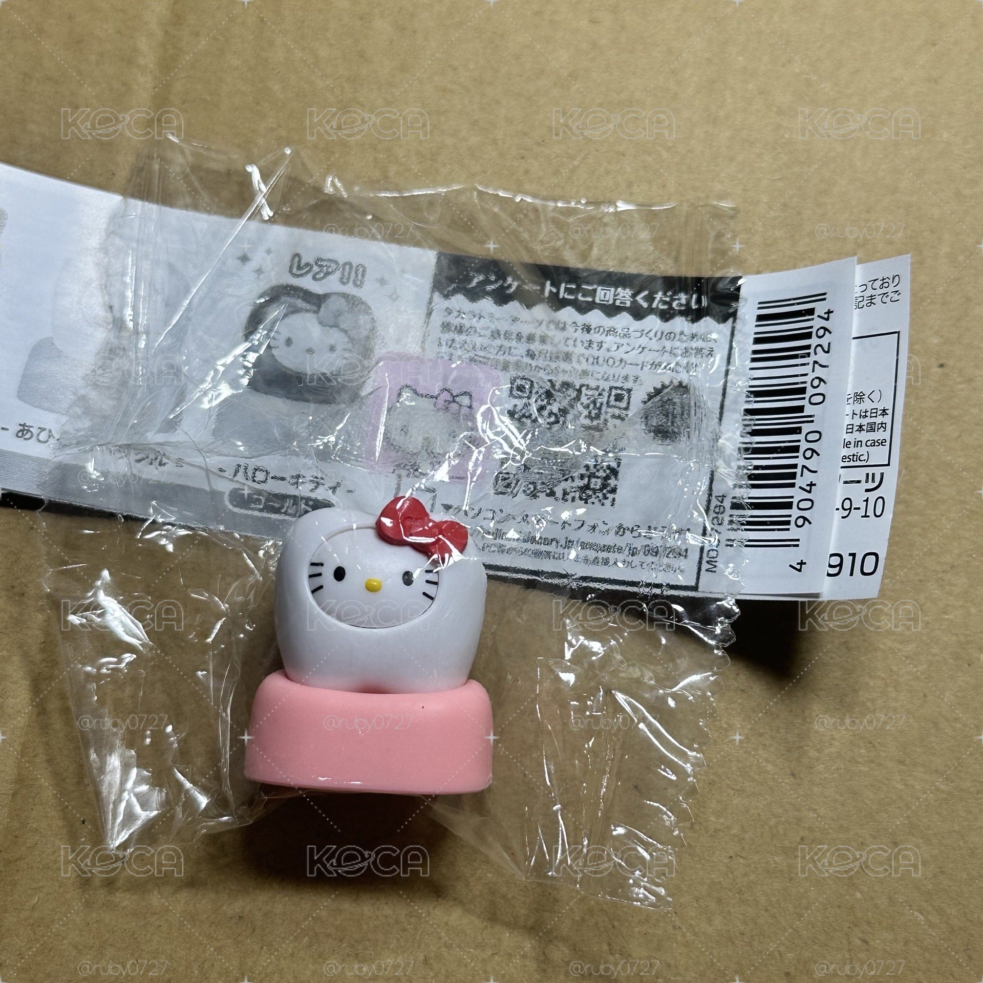 三麗鷗牙齒扭蛋  Hello Kitty