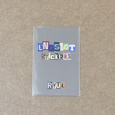 Lngshot 貼紙書 周邊卡 金栗