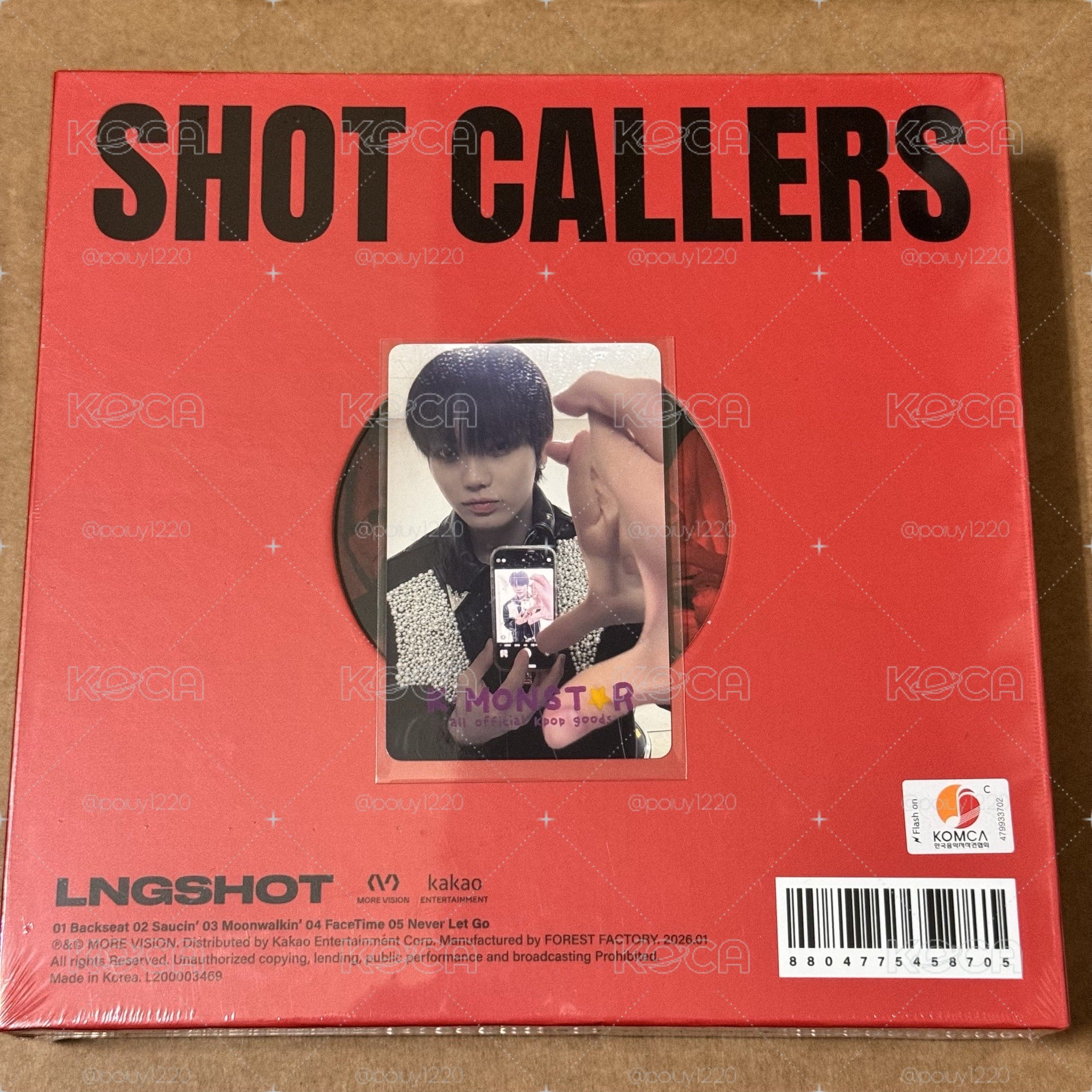 Lngshot km 簽售卡 一卡+一專 五律