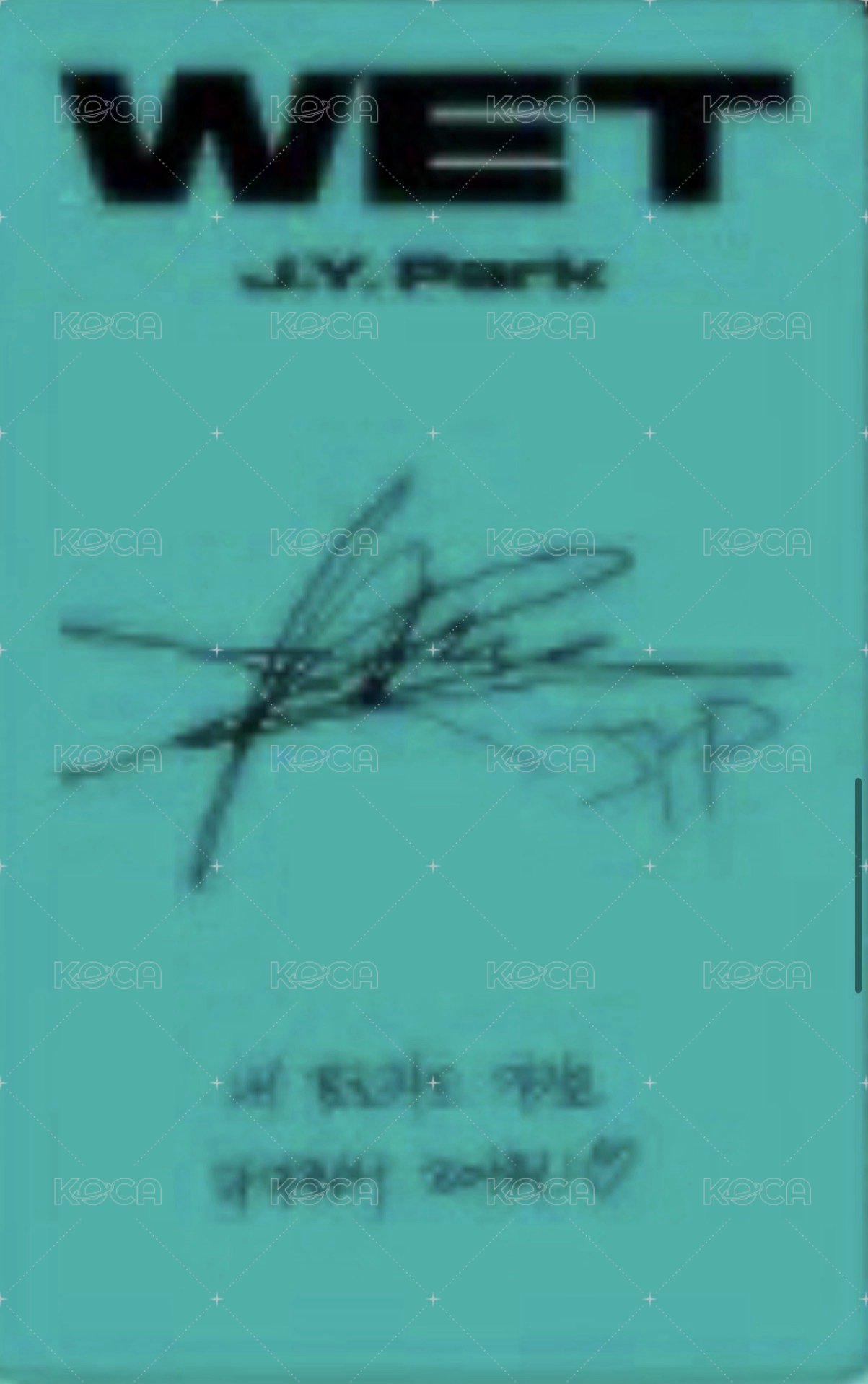 WET 專輯卡 專卡自拍b 背面