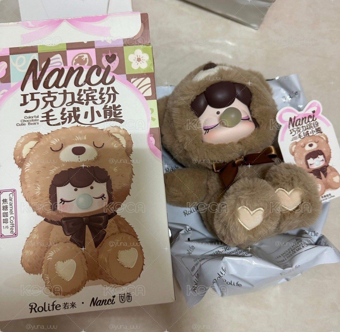 若來 Nanci囡茜 巧克力毛絨小熊