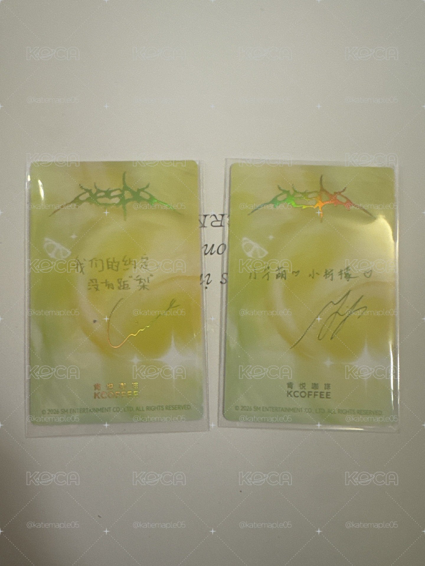 LEMONADE 肯悅 代言卡 
