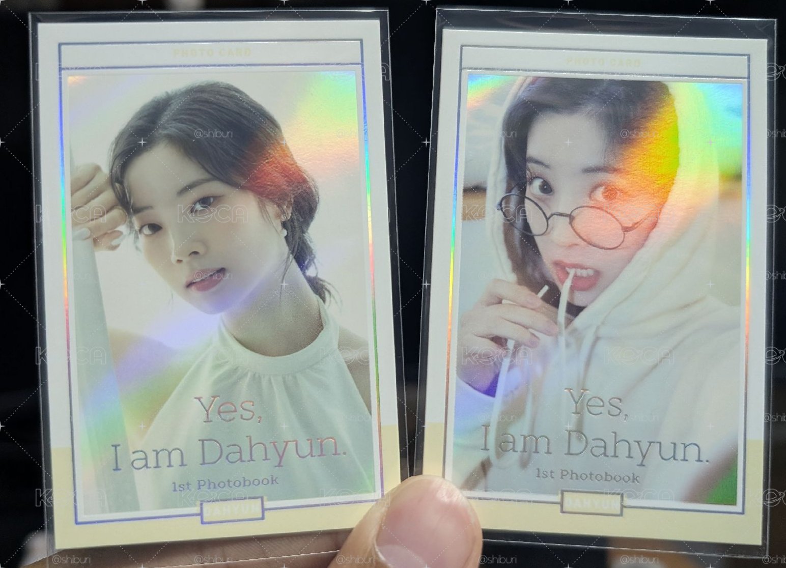 Yes I am Dahyun 白版 附小卡、資料夾 無風琴