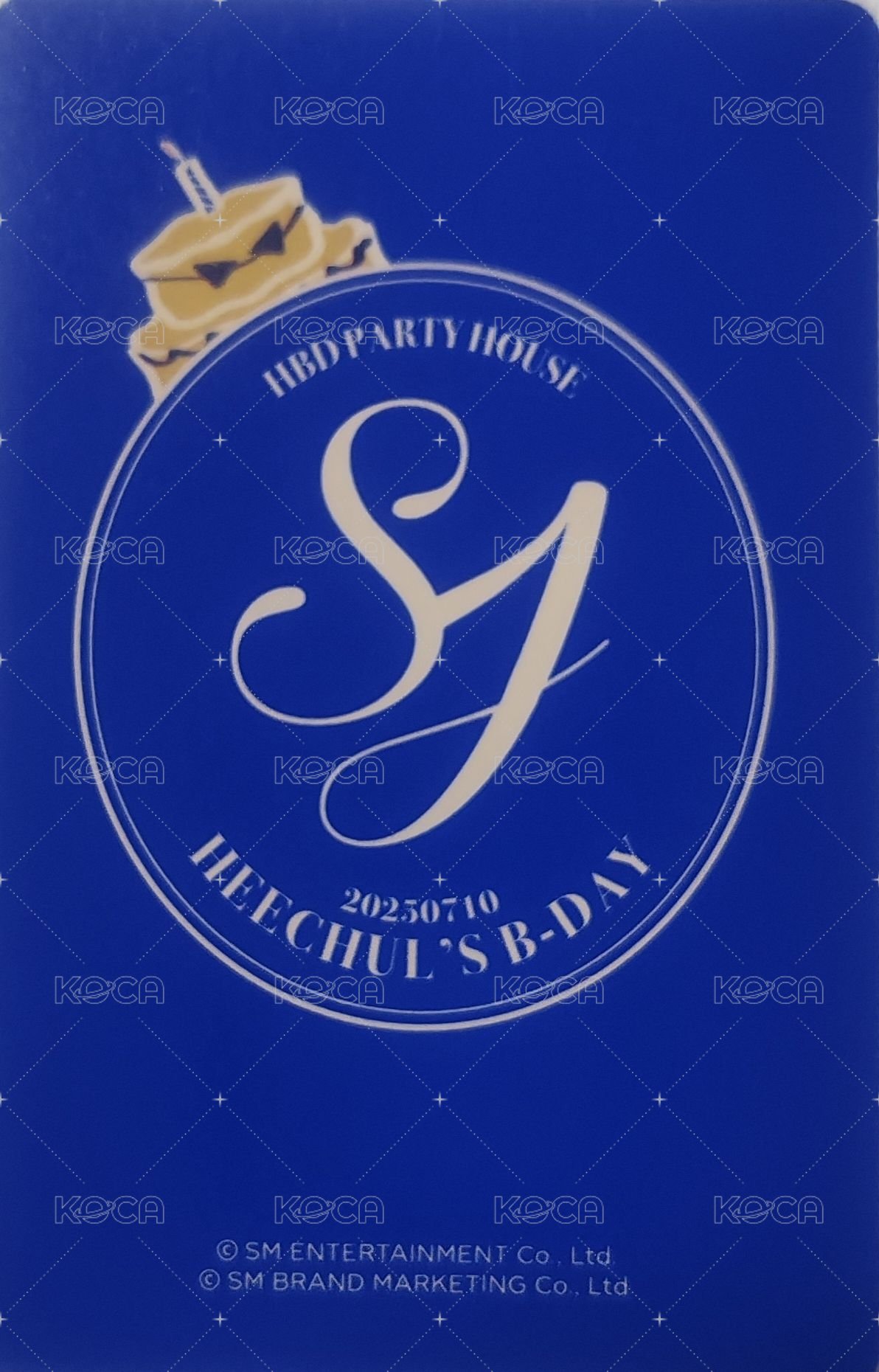 2025 SM ARTIST BIRTHDAY 周邊卡 派對賀卡小卡 背面